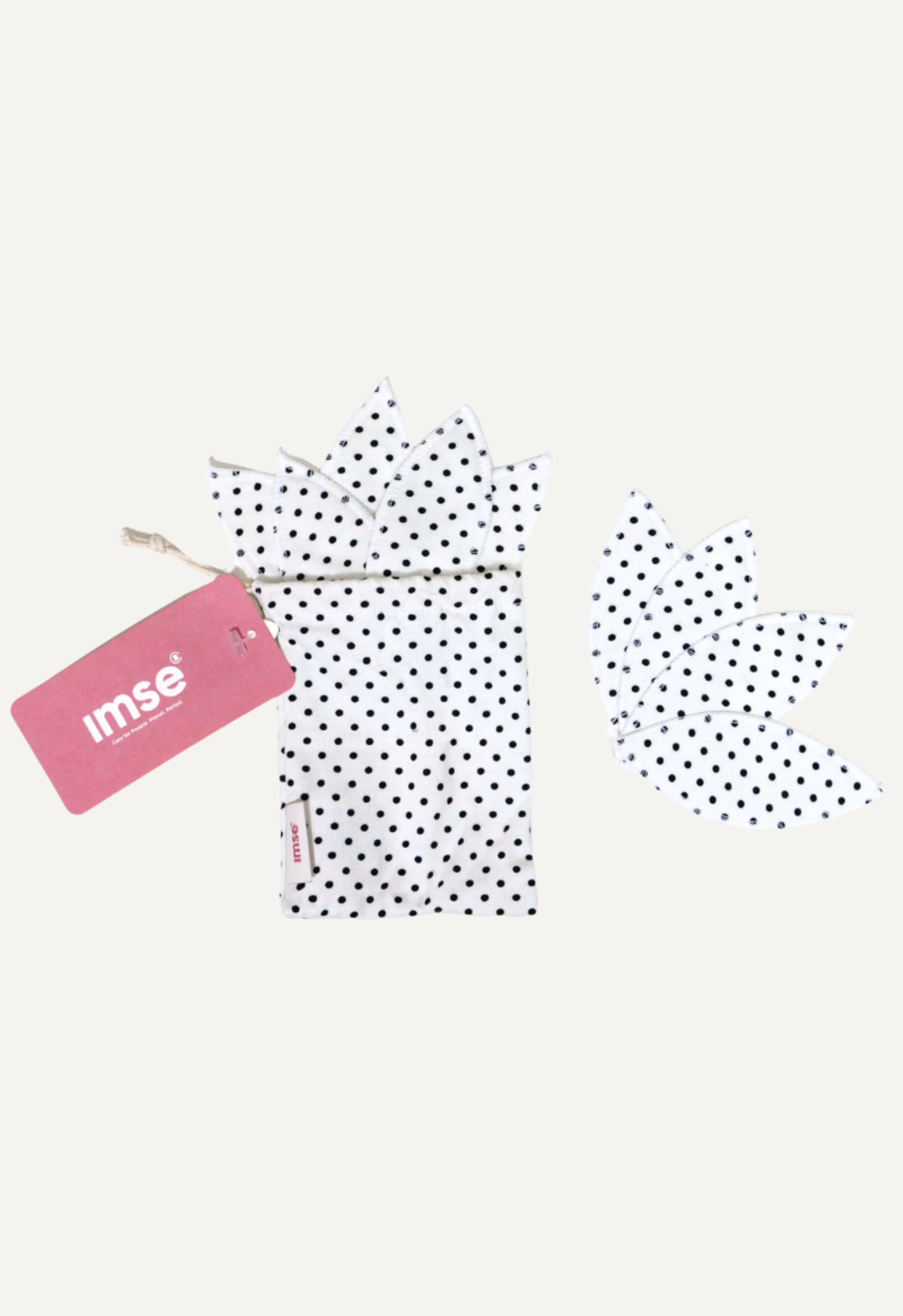 Labia Pads Black Dot