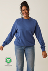 Sweatshirt med amningsfunktion - Indigo Blue