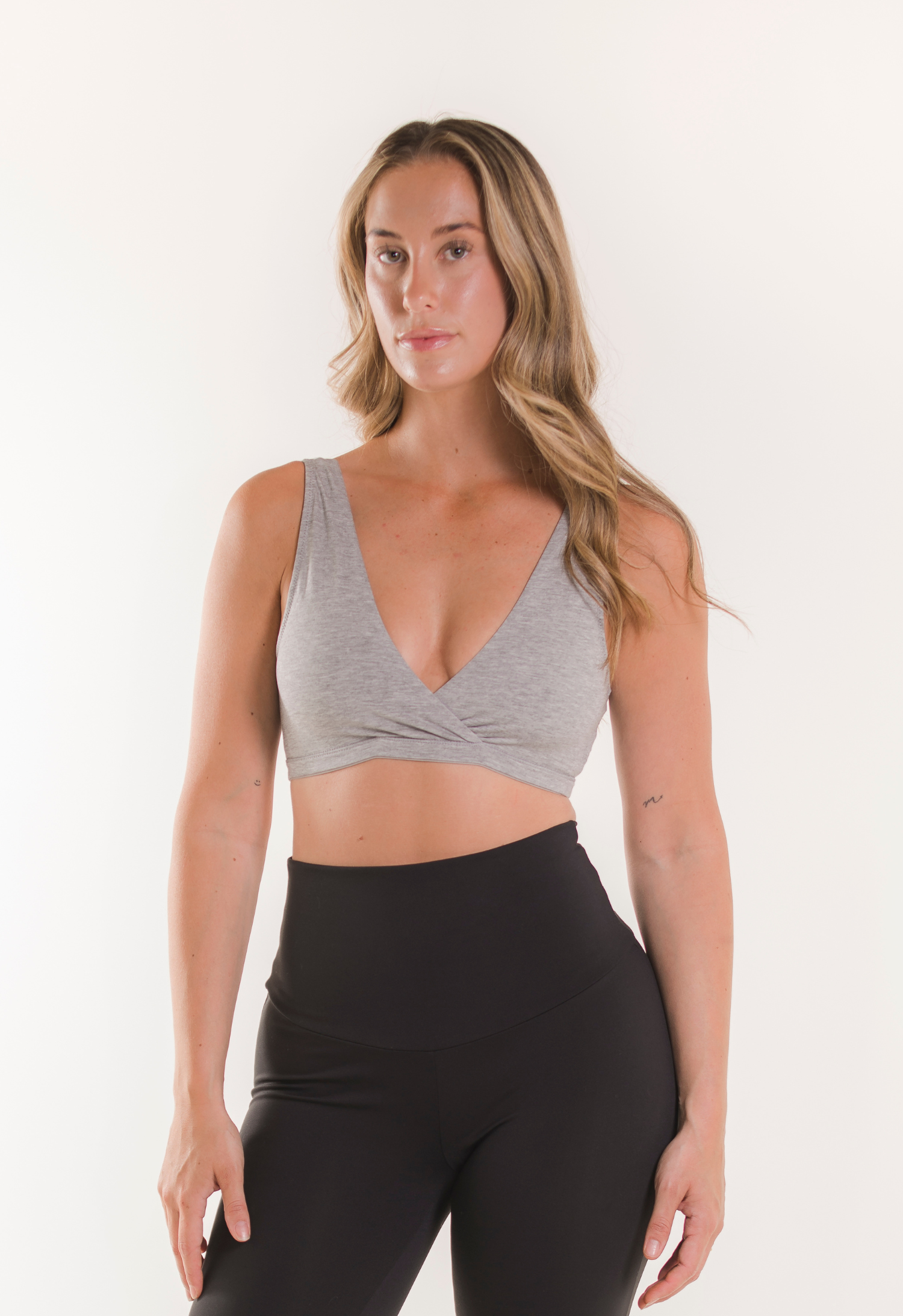 Mjuk amningsbh - Grey Melange