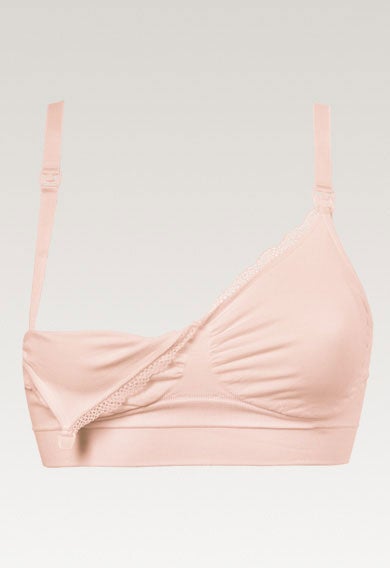 Bygellös amningsbh - Soft Pink