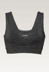 Amningsbh i merinoull - Dark Grey Melange