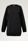 Oversized sweatshirt med amningsfunktion - Svart