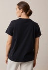 T-shirt med amningsfunktion - Svart