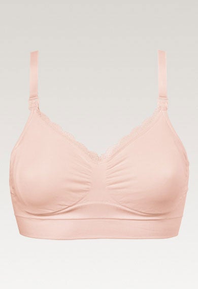 Bygellös amningsbh - Soft Pink