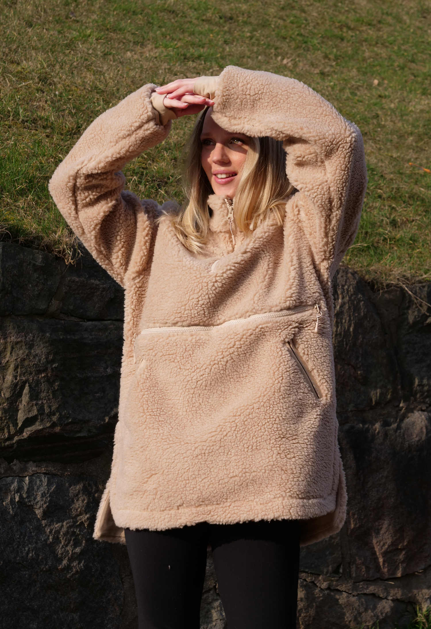 Pile fleecetröja - Beige