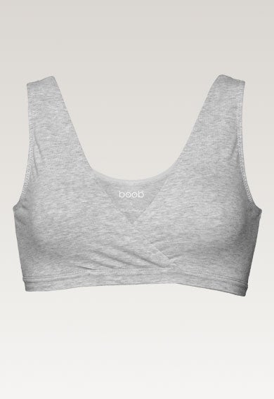 Mjuk amningsbh - Grey Melange