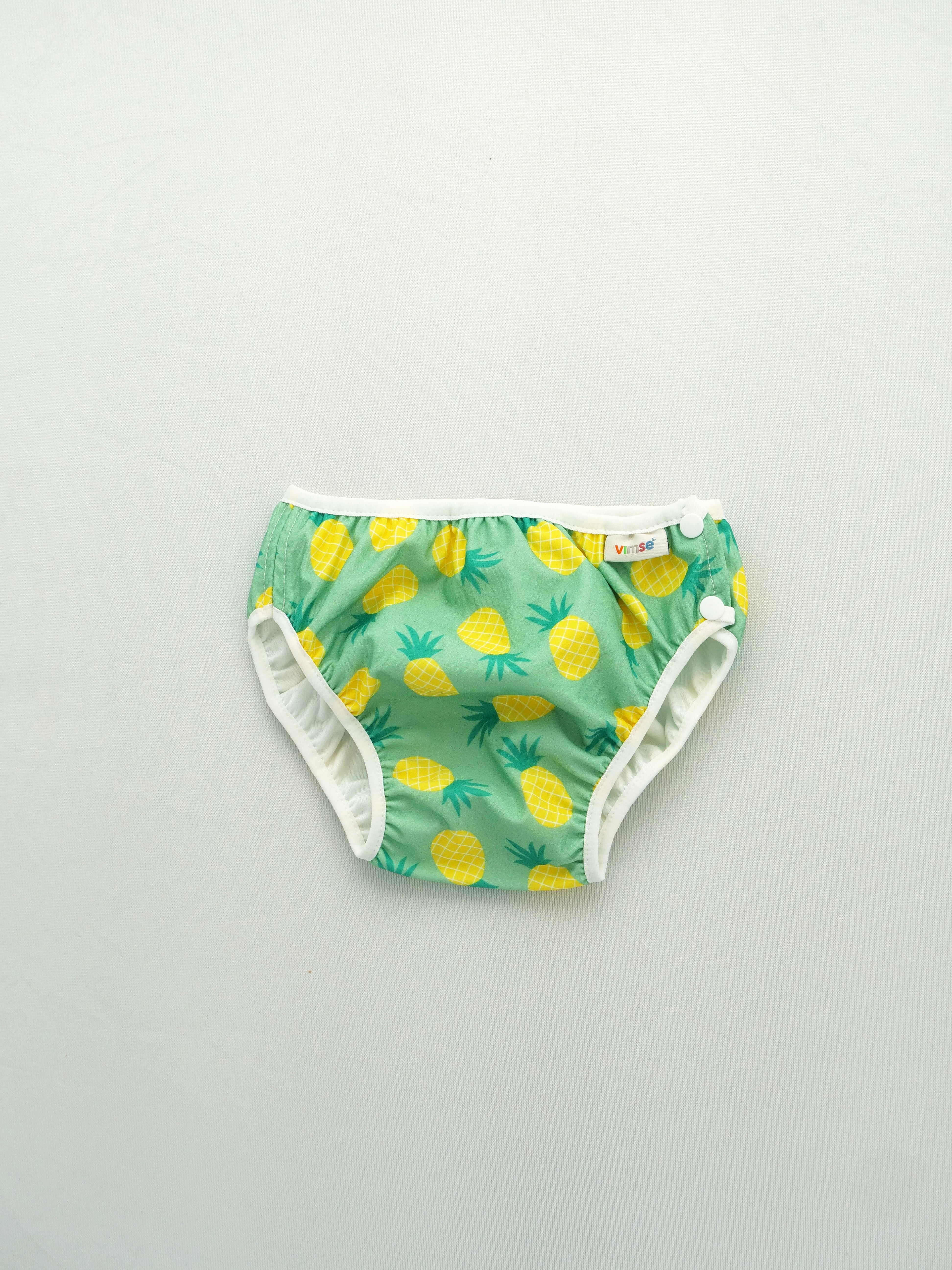 Badblöja med sidoknäppning - Pineapple