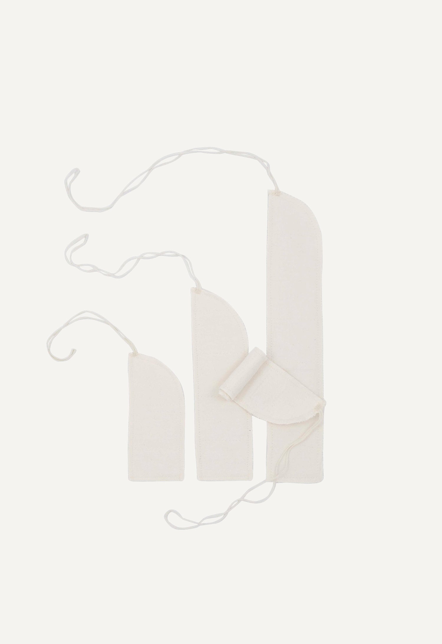 Tygtamponger - Mixade storlekar - Vit